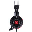 Fone De Ouvido Headset Gamer Taranis V2 P2 Com Microfone - Preto E Vermelho